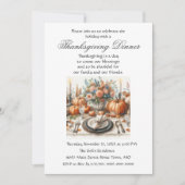 Rustieke Elegantie Familie Vrienden Thanksgiving D Kaart (Voorkant)