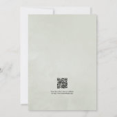 Rustieke Elegantie Geometrische Hart QR Code Save The Date (Achterkant)
