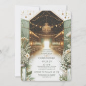 Rustieke Elegantie Huwelijksrepetitie Kaart (Voorkant)