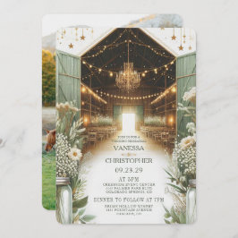 Rustieke Elegantie Huwelijksrepetitie Kaart