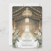 Rustieke Elegantie Huwelijksrepetitie Kaart (Voorkant)