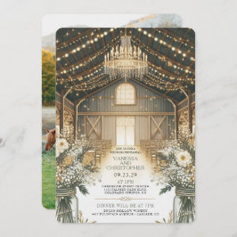 Rustieke Elegantie Huwelijksrepetitie Kaart