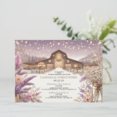 Rustieke Elegantie Huwelijksrepetitie Kaart (Staand voorkant)