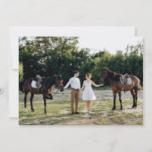 Rustieke Elegantie Huwelijksrepetitie Kaart (Achterkant)