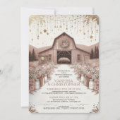 Rustieke Elegantie Huwelijksrepetitie Kaart (Voorkant)