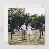 Rustieke Elegantie Huwelijksrepetitie Kaart (Achterkant)