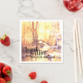 Rustieke Elegantie: Lord Willin' Waterverf Servet (Insitu)