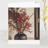 Rustieke elegantie - Natuur in een vaas Kaart (Gele Bloem)