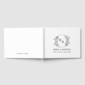 Rustieke Elegantie: Natuurlijke Bloemen en Typogra Gastenboek (Volledig)