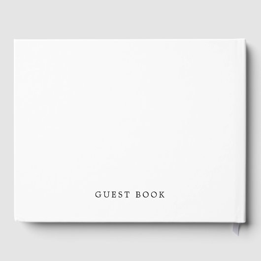 Rustieke Elegantie: Natuurlijke Bloemen en Typogra Gastenboek (Achterkant)