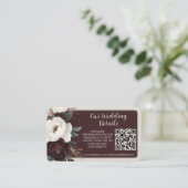 Rustieke elegantie QR-code RSVP Photo Enclosure Ka Informatiekaartje (Staand voorkant)