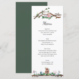 Rustieke Elegantie Woodland Wedding Menu