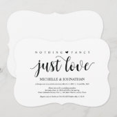 Rustieke Elopement Ontvangst Uitnodigingskaart Kaart (Voorkant / Achterkant)