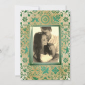 Rustieke Emerald Green Tegels Mexicaanse bruiloft  Kaart (Achterkant)