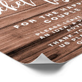 Rustieke emmerlijst Zonnebloem trouwteken poster (Hoek)