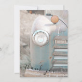 Rustieke en landelijke pick-up flat dank u kaart (Voorkant)