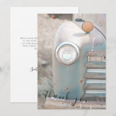 Rustieke en landelijke pick-up flat dank u kaart (Voorkant / Achterkant)