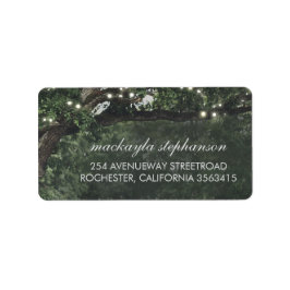 Rustieke en  Lights Tree Bruiloft Etiket