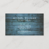 Rustieke en verfijnde Mannen Bow Stropdas Logo Blu Visitekaartje (Achterkant)