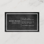 Rustieke en verfijnde Mannen-Stropdas Classic Bow  Visitekaartje (Achterkant)