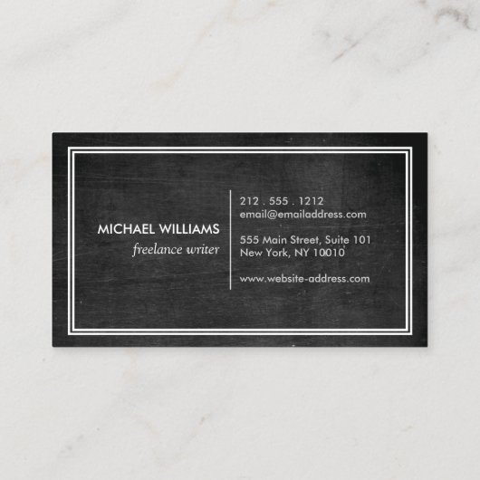 Rustieke en verfijnde Mannen-Stropdas Classic Bow  Visitekaartje (Achterkant)