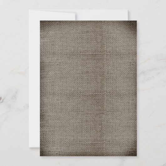 Rustieke en vintage huwelijksuitnodigingen kaart (Achterkant)