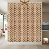Rustieke en Warm Brown Paw Print Pattern Tegel Tegeltje