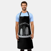 Rustieke en winterse dennenbomen met familie Schor Schort (Gedragen)