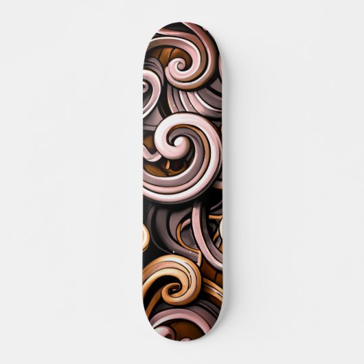 Rustieke energie wervelt persoonlijk skateboard (Voorkant)
