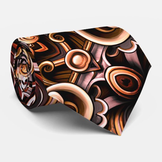 Rustieke energie wervelt stropdas (Opgerold)