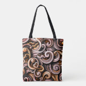 Rustieke energie wervelt tote bag (Achterkant)