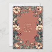 Rustieke Engelse Cottage William Morris Housewarmi Kaart (Achterkant)