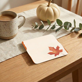 Rustieke Esblad Thanksgiving Papieren Onderzetter