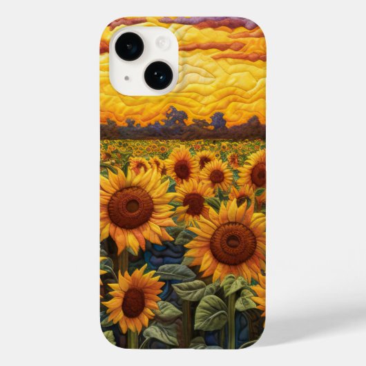 Rustieke esthetische zonnebloem zonsondergang Case-Mate iPhone case (Achterkant)