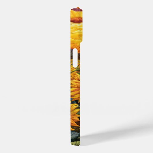 Rustieke esthetische zonnebloem zonsondergang Case-Mate iPhone case (Achterkant / Rechts)