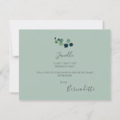 Rustieke Eucalyptus Be My DIY Maid Of Honor Kaart (Achterkant)