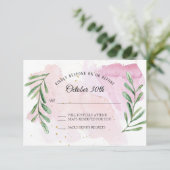 Rustieke Eucalyptus Blad Goud Moderne Waterverf RS Kaart (Staand voorkant)