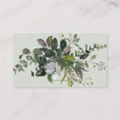 Rustieke Eucalyptus, Blauwe Gom Website RSVP Visitekaartje (Achterkant)