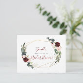 Rustieke Eucalyptus Blush DIY Wees mijn bruidsmeis Kaart (Staand voorkant)