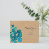 Rustieke Eucalyptus Bos Bruiloft Dank Je Briefkaart (Staand voorkant)