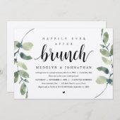 Rustieke Eucalyptus, Bruiloft Intieme Viering Kaart (Voorkant / Achterkant)