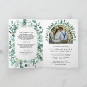 Rustieke Eucalyptus Foto All in One QR Code Trouwe (Binnen)
