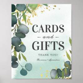 Rustieke Eucalyptus geschenken & Kaarten bruiloft Poster