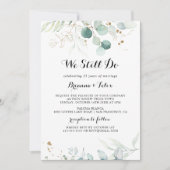 Rustieke Eucalyptus goud We doen nog steeds geloft Kaart (Voorkant)