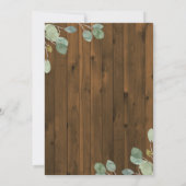 rustieke eucalyptus | Gouden geometrische verjaard Kaart (Achterkant)