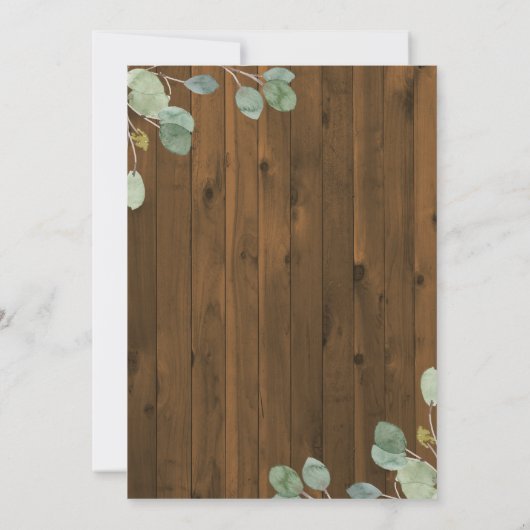 rustieke eucalyptus | Gouden geometrische verjaard Kaart (Achterkant)