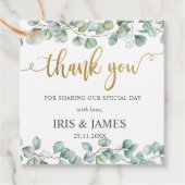 Rustieke Eucalyptus groen blad bruiloft dank u Bedankjes Labels (Voorkant)