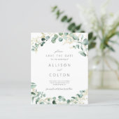 Rustieke eucalyptus groen salie groen boho budget (Staand voorkant)