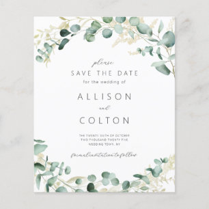 Rustieke eucalyptus groen salie groen boho budget