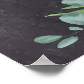 Rustieke Eucalyptus Herdenking Lieve Herinnering F Poster (Hoek)